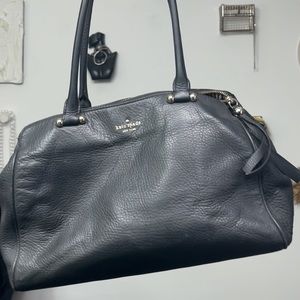 Kate Spade Hand-Bag in black with black and white interior